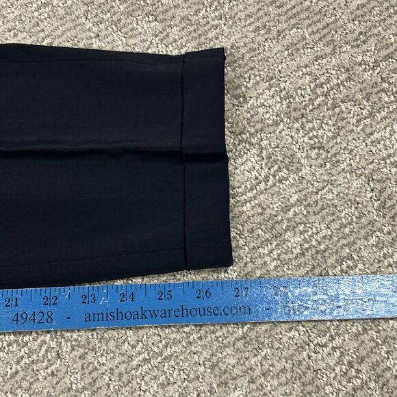 Raffaello Rossi Pants Womens 10 Ute 7/8 Navy Stretch Tapered Trousers Career - Picture 7 of 9